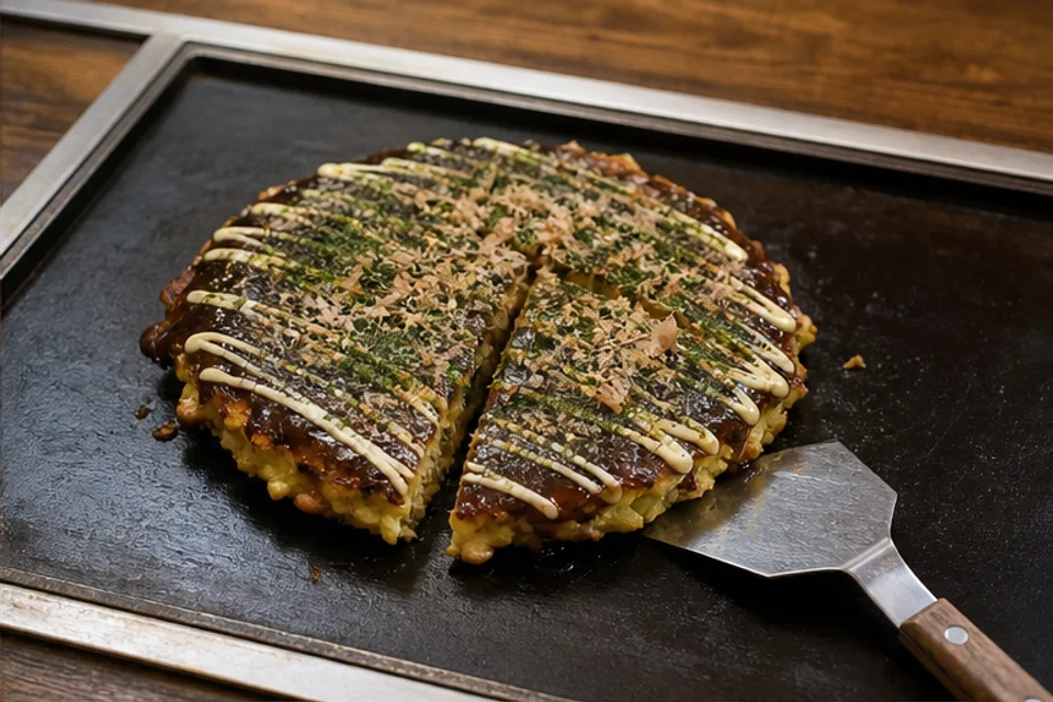 お好み焼き：混ぜる？重ねる？の料理写真