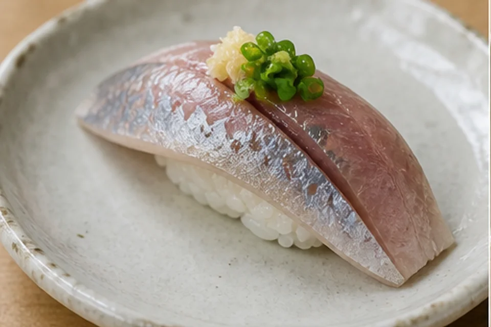 Horse mackerel (aji) · Nigiri