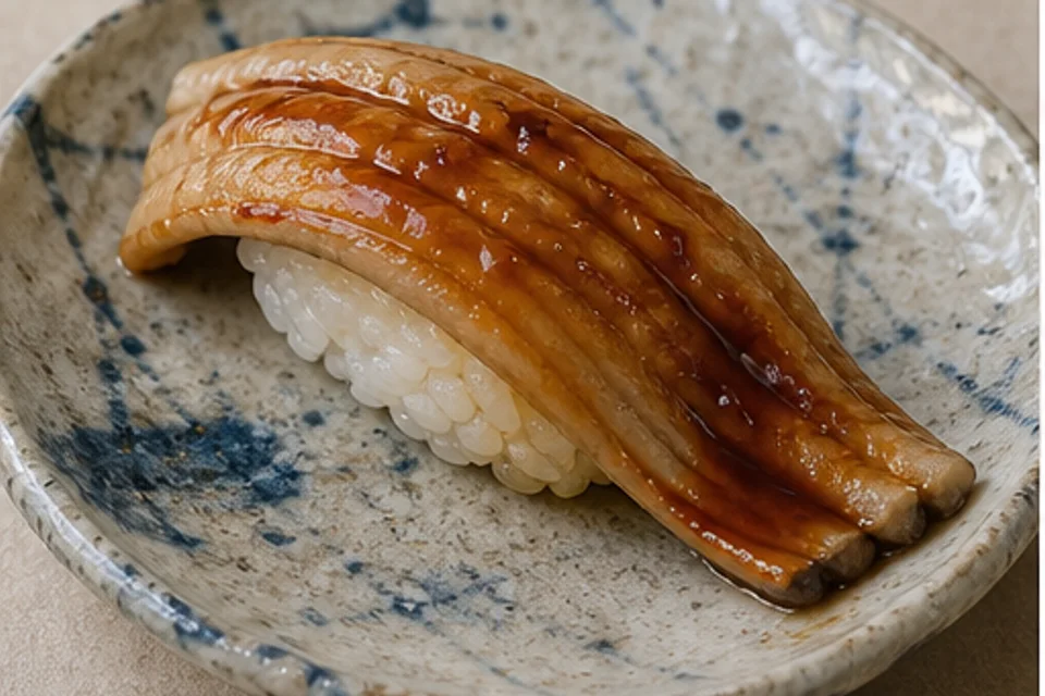 Saltwater eel (anago) · Nigiri