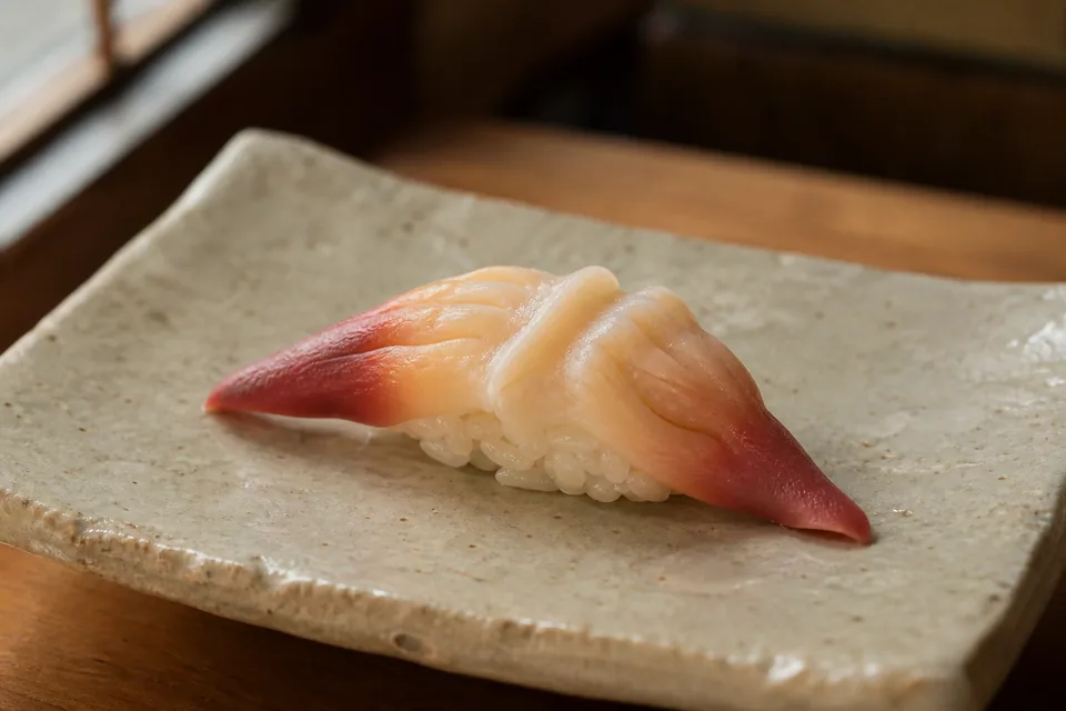 Surf clam (hokkigai) · Nigiri