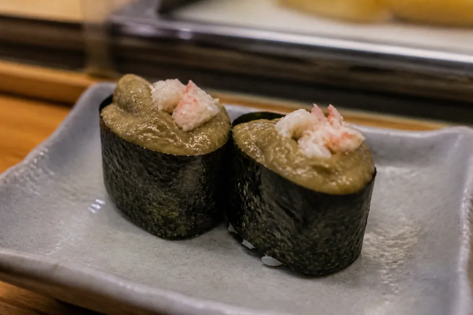 Crab miso gunkan · Gunkan-maki