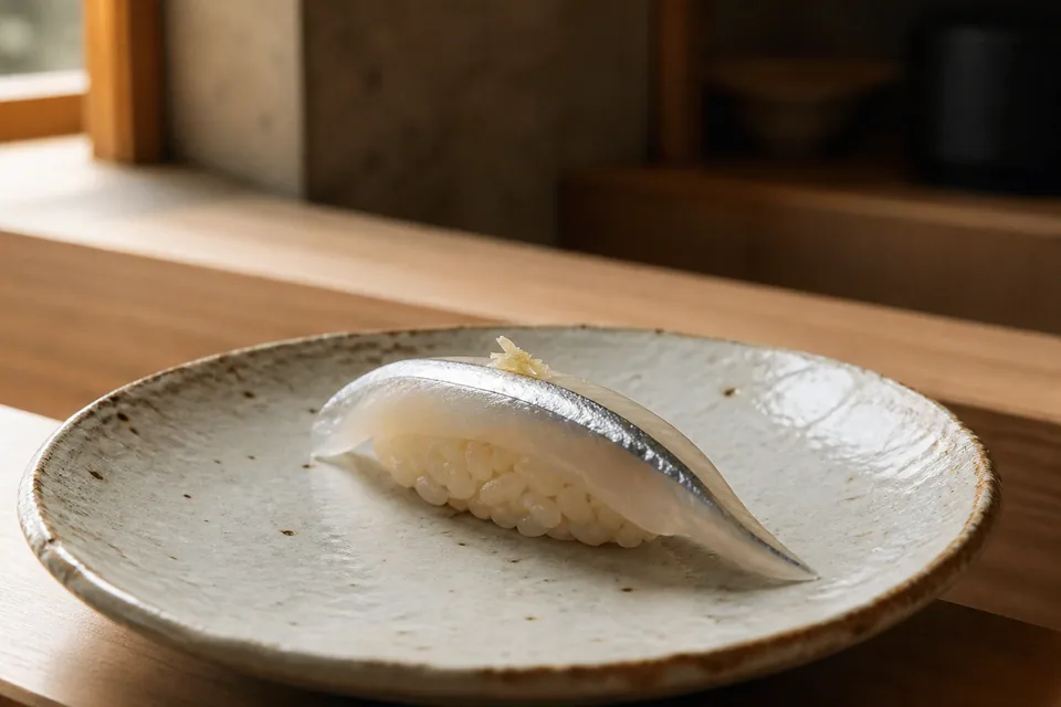 Japanese halfbeak (sayori) · Nigiri