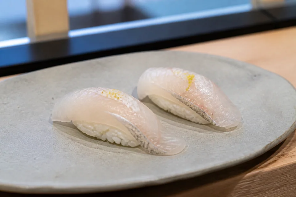 Japanese sea bass (suzuki) · Nigiri